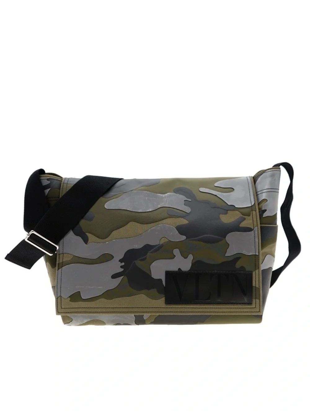 Valentino Garavani VLTN Camo Shoulder Bag Military Green